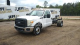 2011 FORD F-350 SUPER DUTY SINGLE AXLE VIN: 1FDRF3G64BEB00878 CAB & CHASSIS