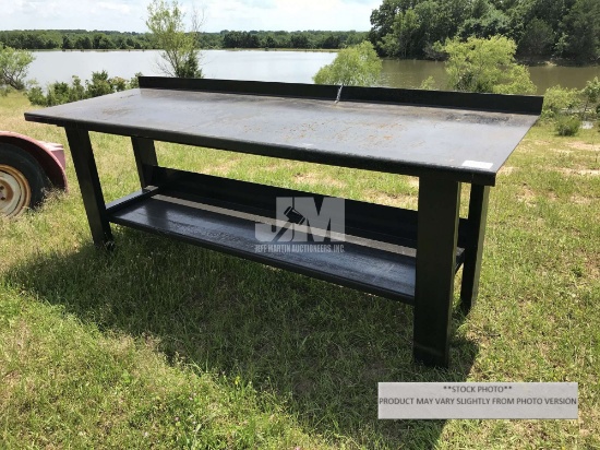 (UNUSED) 30" X 90" STEEL WORK BENCH