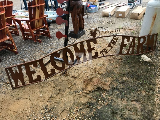 WELCOME TO THE FARM SIGN