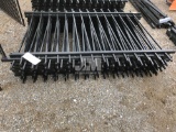 100' WROUGHT IRON FENCE C/W MOUNTING HARDWARE