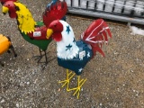 3' AMERICAN METAL ROOSTER YARD DECOR