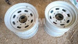 QTY OF (4) 8-LUG FORD PICKUP RIMS