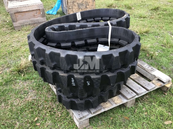 (UNUSED) QTY OF (2) RUBBER TRACKS