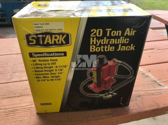 (UNUSED) 20 TON AIR HYDRAULIC BOTTLE JACK