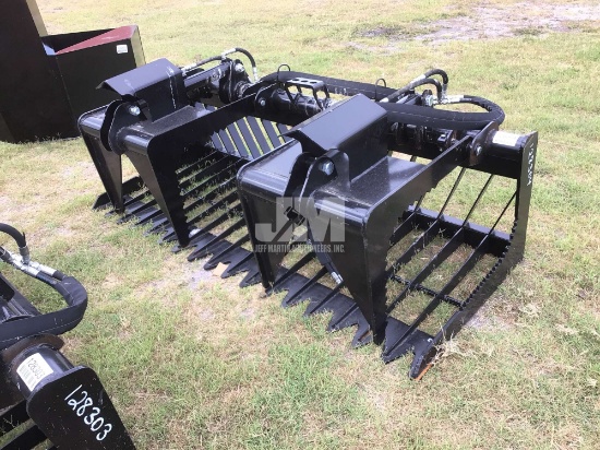 (UNUSED) 76”...... HYDRAULIC SKELETON GRAPPLE BUCKET