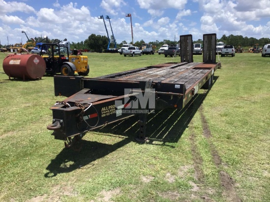 2013 APTM ALL PRO TAG A LONG EQUIPMENT TRAILER VIN: 1Z9TA3624DJ213064