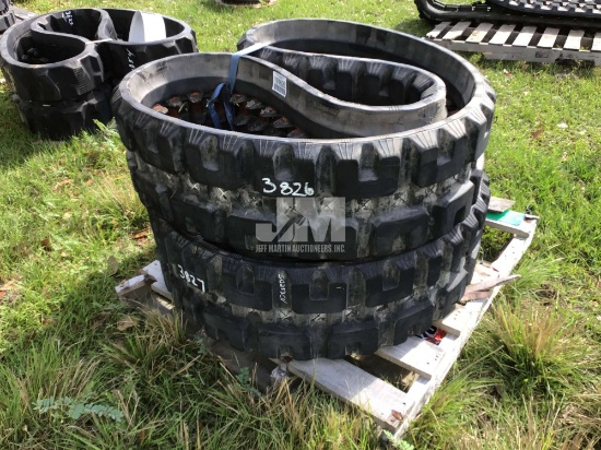 (UNUSED) QTY OF (2) RUBBER TRACKS