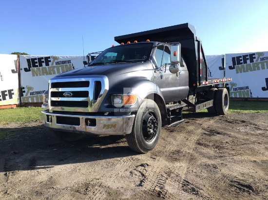 2005 FORD F-650XLT SD VIN: 3FRNX65R15V104154 EXTENDED CAB FLATBED