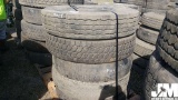 QTY OF (5) MISC 11R24.5 TIRES, (2) W/ WHEELS