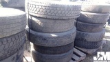 QTY OF (5) MISC 11R24.5 TIRES W/ WHEELS