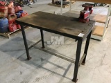 SHOP TABLE, WOOD TOP, 44