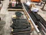 QTY OF MISC METAL PIPES, COUPLERS, & FITTINGS