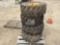 QTY OF (4) SKID STEER TIRES W/ RIMS