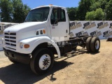 1999 STERLING TRUCK L7501 SINGLE AXLE VIN: 2FZHRJAA0XAB68652 CAB & CHASSIS