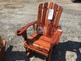 RED CEDAR AMISH BUILT GLIDER CHAIR