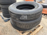 QTY OF (4) 11R24.5 TIRES