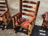 RED CEDAR AMISH BUILT ROCKING CHAIR