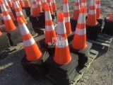 QTY OF (50) UNUSED SAFETY CONES