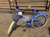 HUFFY BICYCLE, W/ FRONT BASKET