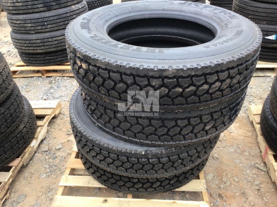 QTY OF (4) 285/75R24.5 TIRES