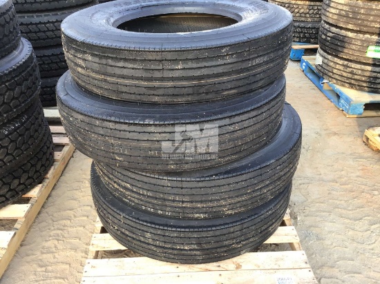 QTY OF (4) 11R24.5 TIRES