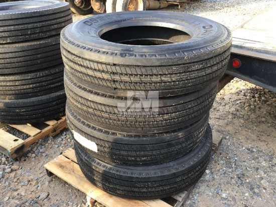 QTY OF (4) 11R24.5 TIRES