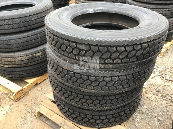 QTY OF (4) 285/75R24.5 TIRES