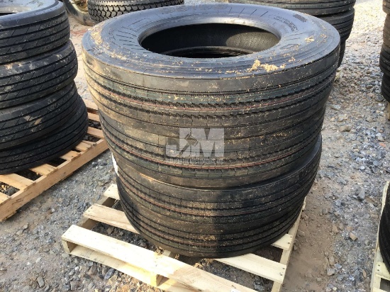 QTY OF (4) 11R24.5 TIRES