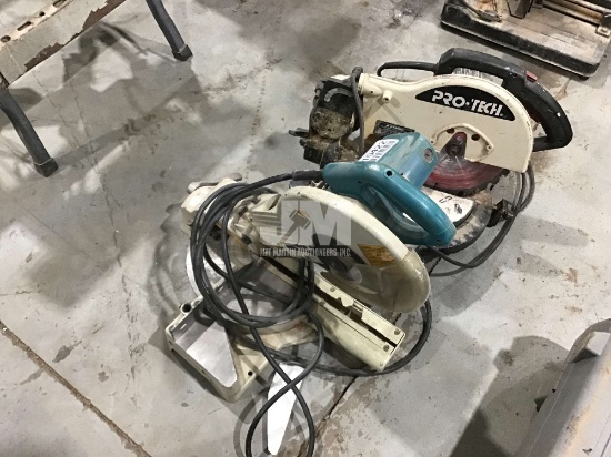 QTY OF (1) ELECTRIC MITER SAWS, MAKITA