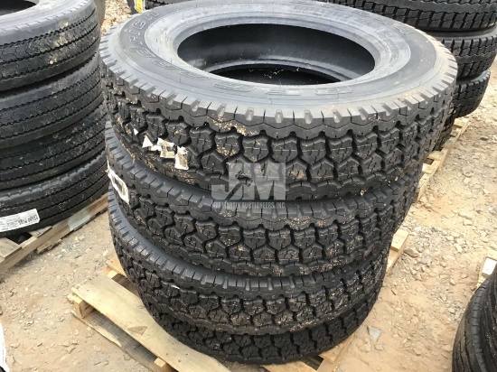 QTY OF (4) 275/80R24.5 TIRES