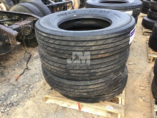 QTY OF (4) 11R24.5 TIRES