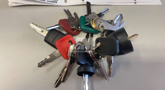 SET OF (24) MISC EQUIPMENT KEYS