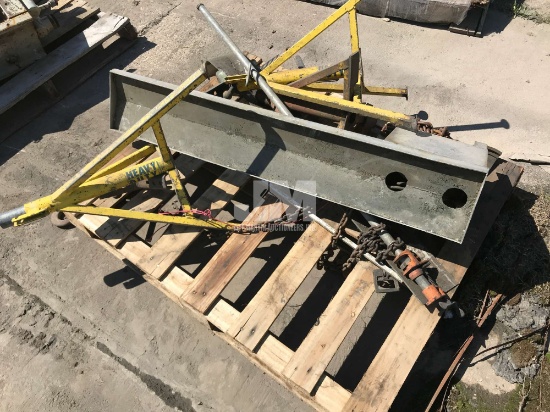 PALLET OF MISC. PIPE JACKS, CHAINS & CLAMP