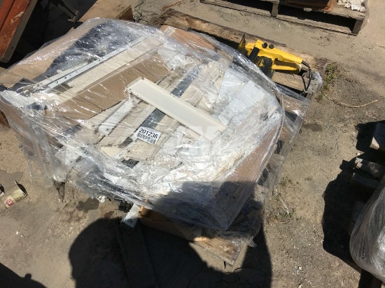 PALLET OF MISC. DRAWER PART & CHAIN SAW