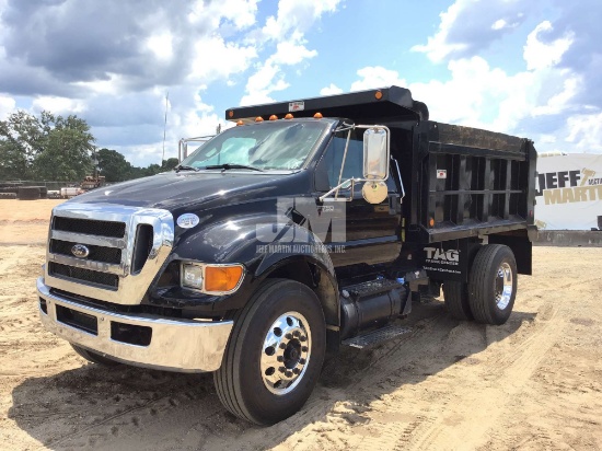 2012 FORD F-750XL SD SINGLE AXLE DUMP TRUCK VIN: 3FRXF7FG2CV249246