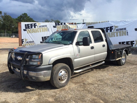 2003 CHEVROLET SILVERADO 3500 VIN: 1GCJC33173F231562 CREW CAB FLATBED