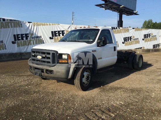 2006 FORD F-550XL SD SINGLE AXLE VIN: 1FDAF56P26EA33674 CAB & CHASSIS