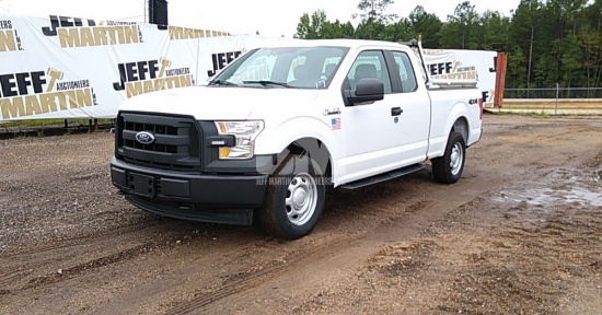 2017 FORD F-150XL EXTENDED CAB 4X4 PICKUP VIN: 1FTFX1EF4HKC49345