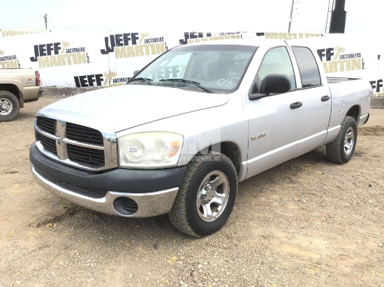 2008 DODGE RAM CREW CAB PICKUP VIN: 1D7HA18N38S610812