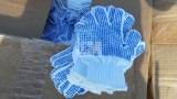 QTY OF CLOTH GLOVES W/RUBBER COATING/GRIPS