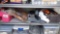 SHELF W/ MISC COPPER TUBING & FITTINGS / SHELF NOT