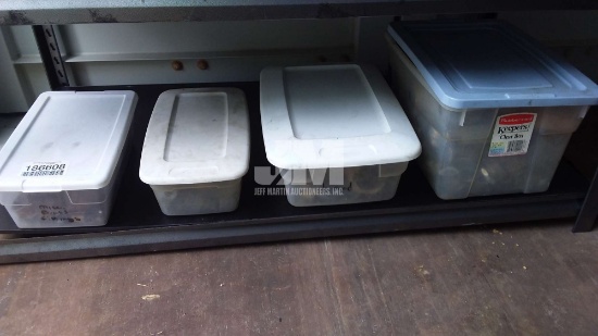 SHELF W/ MISC PIPE & FITTINGS / SHELF NOT INCLUDED