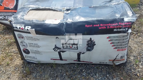 26 GALLON SPOT & BROADCAST SPRAYER W/ 2 NOZZLE BOOM
