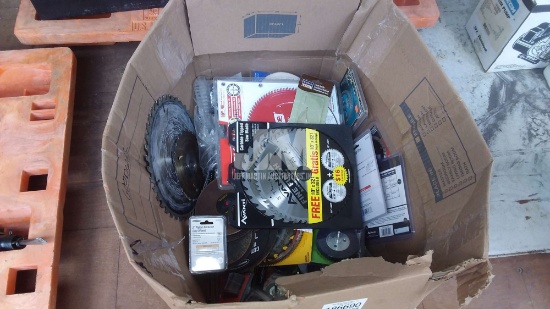 BOX W/ MISC. SAW BLADES