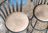 (2) SWIVEL BAR STOOLS