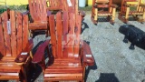 RED CEDAR GLIDER ROCKER