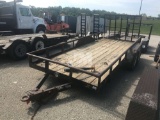 2002 DOOLITTLE TAG A LONG EQUIPMENT TRAILER VIN: 1DGRS16282M045494