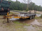 HOMEMADE TAG A LONG EQUIPMENT TRAILER