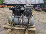 MANCHESTER TANK 120 GAL STATIONARY AIR COMPRESSOR SN: 302480