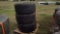 QTY OF (4) GOODYEAR 445/50R22.5 TIRES W/ WHEELS